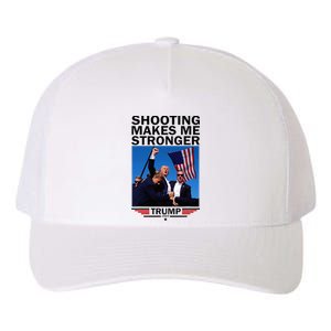 Shooting Makes Me Stronger Donald Trump 2024 Yupoong Adult 5-Panel Trucker Hat