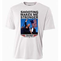 Shooting Makes Me Stronger Donald Trump 2024 Cooling Performance Crew T-Shirt