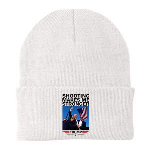 Shooting Makes Me Stronger Donald Trump 2024 Knit Cap Winter Beanie