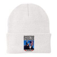 Shooting Makes Me Stronger Donald Trump 2024 Knit Cap Winter Beanie