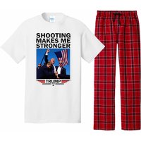 Shooting Makes Me Stronger Donald Trump 2024 Pajama Set