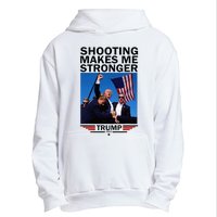 Shooting Makes Me Stronger Donald Trump 2024 Urban Pullover Hoodie