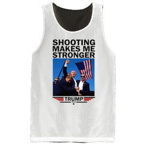 Shooting Makes Me Stronger Donald Trump 2024 Mesh Reversible Basketball Jersey Tank