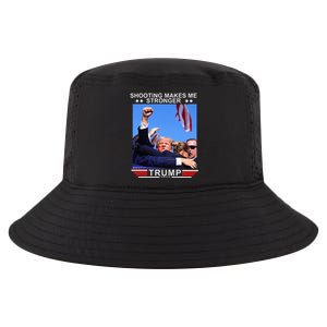 Shooting Makes Me Stronger Trump 2024 Cool Comfort Performance Bucket Hat