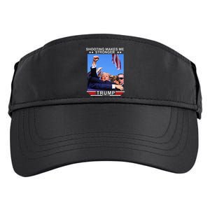 Shooting Makes Me Stronger Trump 2024 Adult Drive Performance Visor