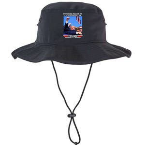 Shooting Makes Me Stronger Trump 2024 Legacy Cool Fit Booney Bucket Hat