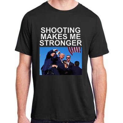 Shooting Makes Me Stronger Trump 2024 Adult ChromaSoft Performance T-Shirt