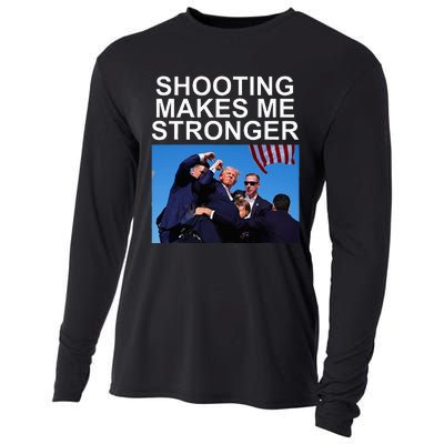 Shooting Makes Me Stronger Trump 2024 Cooling Performance Long Sleeve Crew