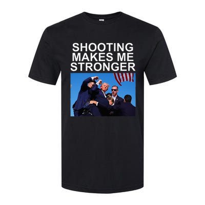 Shooting Makes Me Stronger Trump 2024 Softstyle CVC T-Shirt