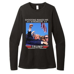 Shooting Makes Me Stronger Trump 2024 Election Design Womens CVC Long Sleeve Shirt