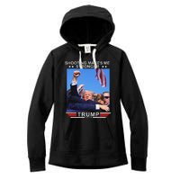 Shooting Makes Me Stronger Trump 2024 Election Design Women's Fleece Hoodie