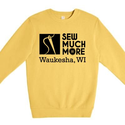 Sew Much More Waukesha Wi Premium Crewneck Sweatshirt