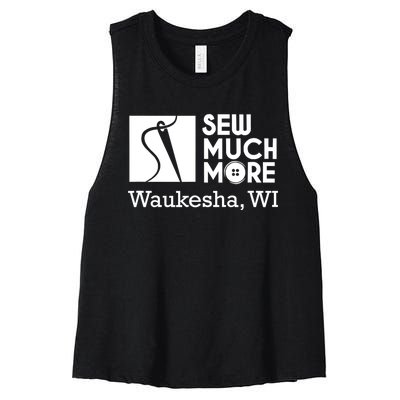 Sew Much More Waukesha Wi Women's Racerback Cropped Tank