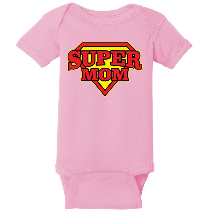 Super Mom Mother's Day Gift Baby Bodysuit