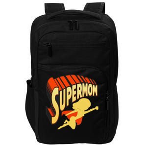 Super Mom Mothers Day & Birthday Gift For Mom Super Hero Impact Tech Backpack