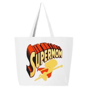 Super Mom Mothers Day & Birthday Gift For Mom Super Hero 25L Jumbo Tote