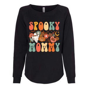 Spooky Mommy Matching Funny Gift Retro Halloween Ghost Witchy Gift Womens California Wash Sweatshirt