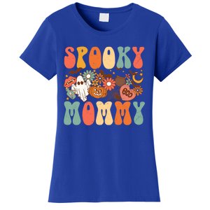 Spooky Mommy Matching Funny Gift Retro Halloween Ghost Witchy Gift Women's T-Shirt