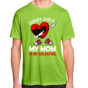 Sorry My Mom Is My Valentine Dabbing Heart Sunglasses Cool Gift Adult ChromaSoft Performance T-Shirt