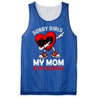 Sorry My Mom Is My Valentine Dabbing Heart Sunglasses Cool Gift Mesh Reversible Basketball Jersey Tank