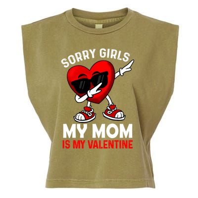 Sorry My Mom Is My Valentine Dabbing Heart Sunglasses Cool Gift Garment-Dyed Women's Muscle Tee