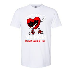 Sorry My Mom Is My Valentine Dabbing Heart Sunglasses Cool Gift Softstyle CVC T-Shirt