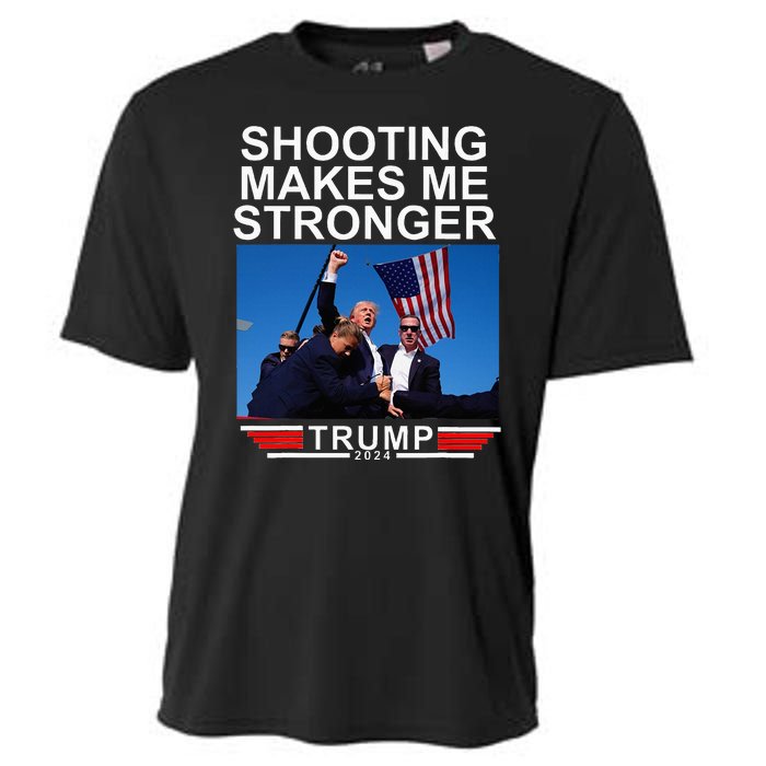 Shooting Makes Me Stronger Trump 2024 Cooling Performance Crew T-Shirt