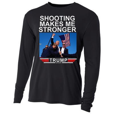 Shooting Makes Me Stronger Trump 2024 Cooling Performance Long Sleeve Crew