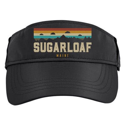 Sugarloaf Mountains Maine Hiking Outdoors Retro Adult Drive Performance Visor