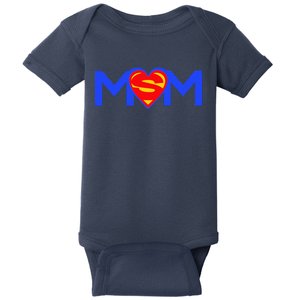 Super Mommy Mothers Day Birthday Gift Cute Top For Mom Baby Bodysuit