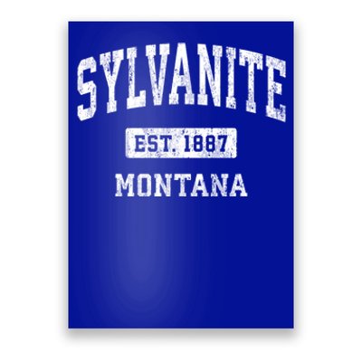 Sylvanite Montana Mt Vintage Athletic Sports Design Gift Poster