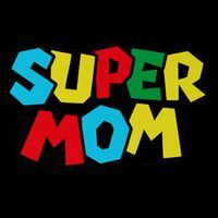 Super Mom Mommio Mommy Funny Color Cooling Performance Crew T-Shirt