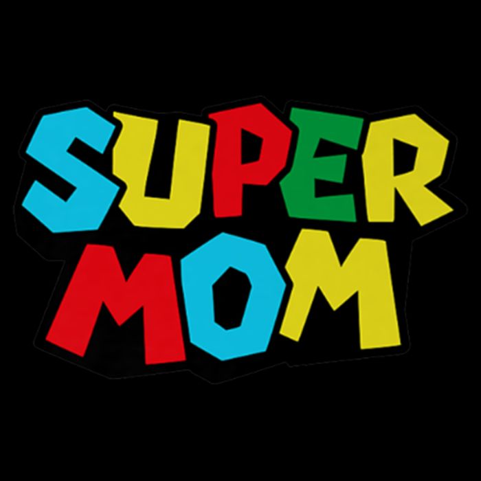 Super Mom Mommio Mommy Funny Color Cooling Performance Crew T-Shirt