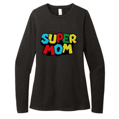 Super Mom Mommio Mommy Funny Color Womens CVC Long Sleeve Shirt