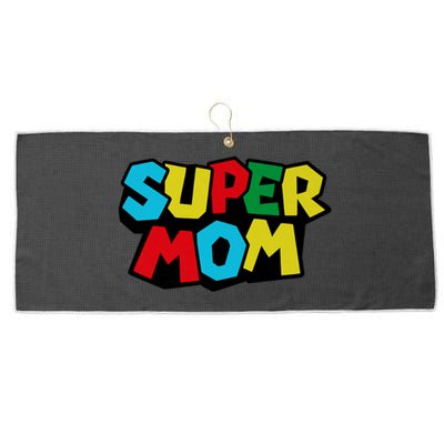 Super Mom Mommio Mommy Funny Color Large Microfiber Waffle Golf Towel