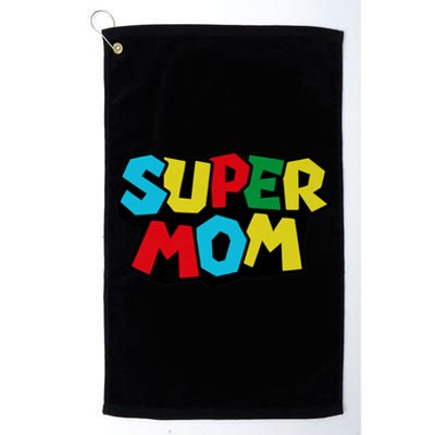 Super Mom Mommio Mommy Funny Color Platinum Collection Golf Towel