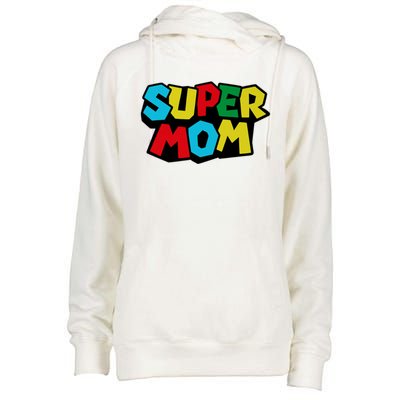 Super Mom Mommio Mommy Funny Color Womens Funnel Neck Pullover Hood