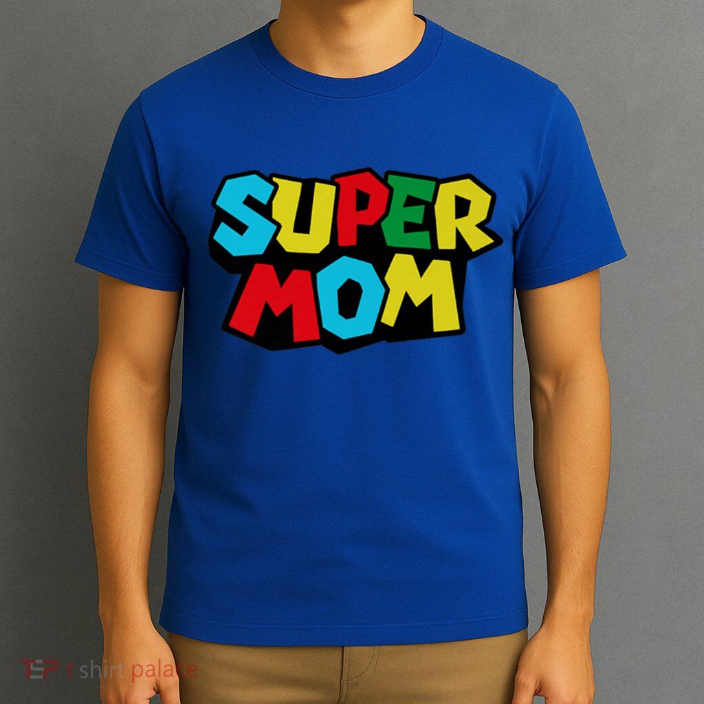 Super Mom Mommio Mommy Funny Color T-Shirt