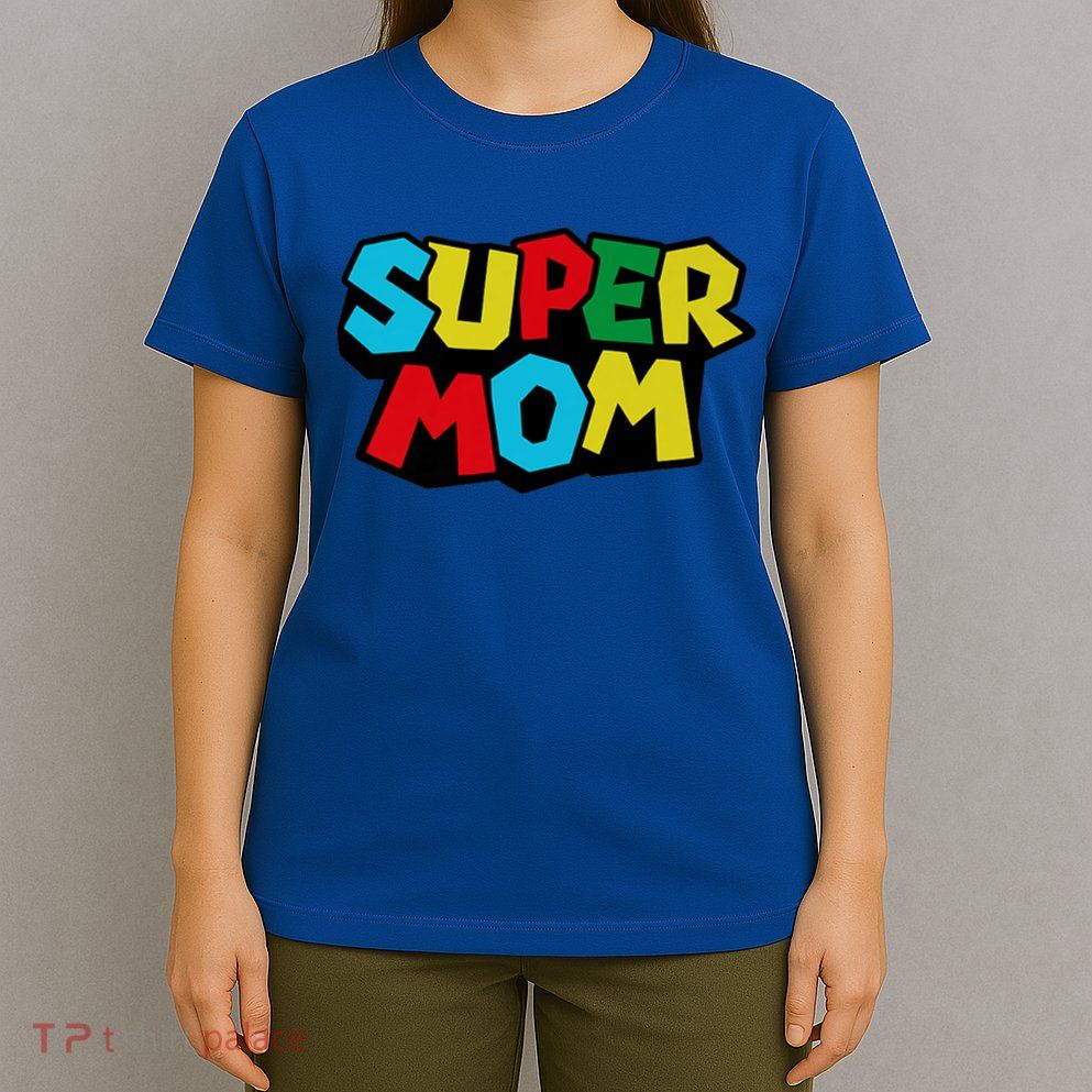 Super Mom Mommio Mommy Funny Color T-Shirt