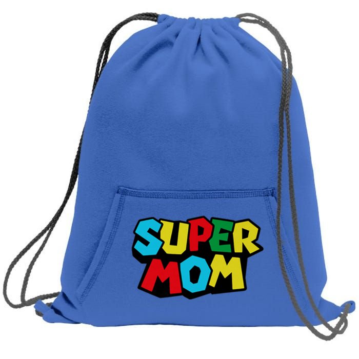 Super Mom Mommio Mommy Funny Color Sweatshirt Cinch Pack Bag