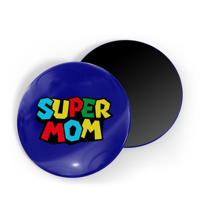 Super Mom Mommio Mommy Funny Color Magnet