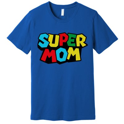 Super Mom Mommio Mommy Funny Color Premium T-Shirt