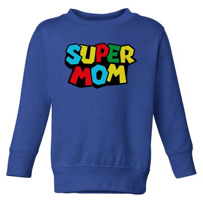 Super Mom Mommio Mommy Funny Color Toddler Sweatshirt