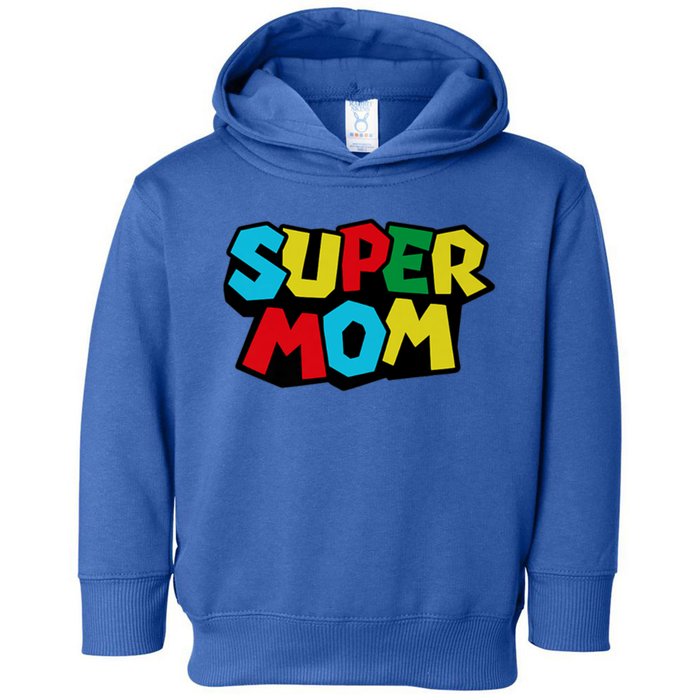 Super Mom Mommio Mommy Funny Color Toddler Hoodie