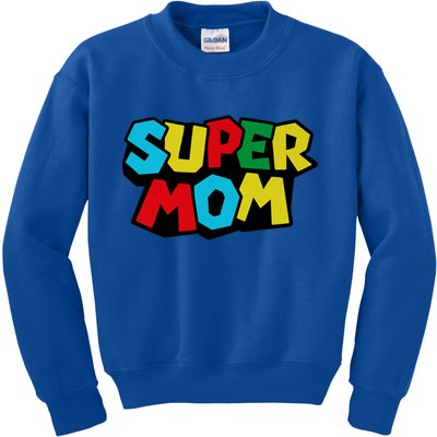 Super Mom Mommio Mommy Funny Color Kids Sweatshirt