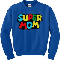 Super Mom Mommio Mommy Funny Color Kids Sweatshirt