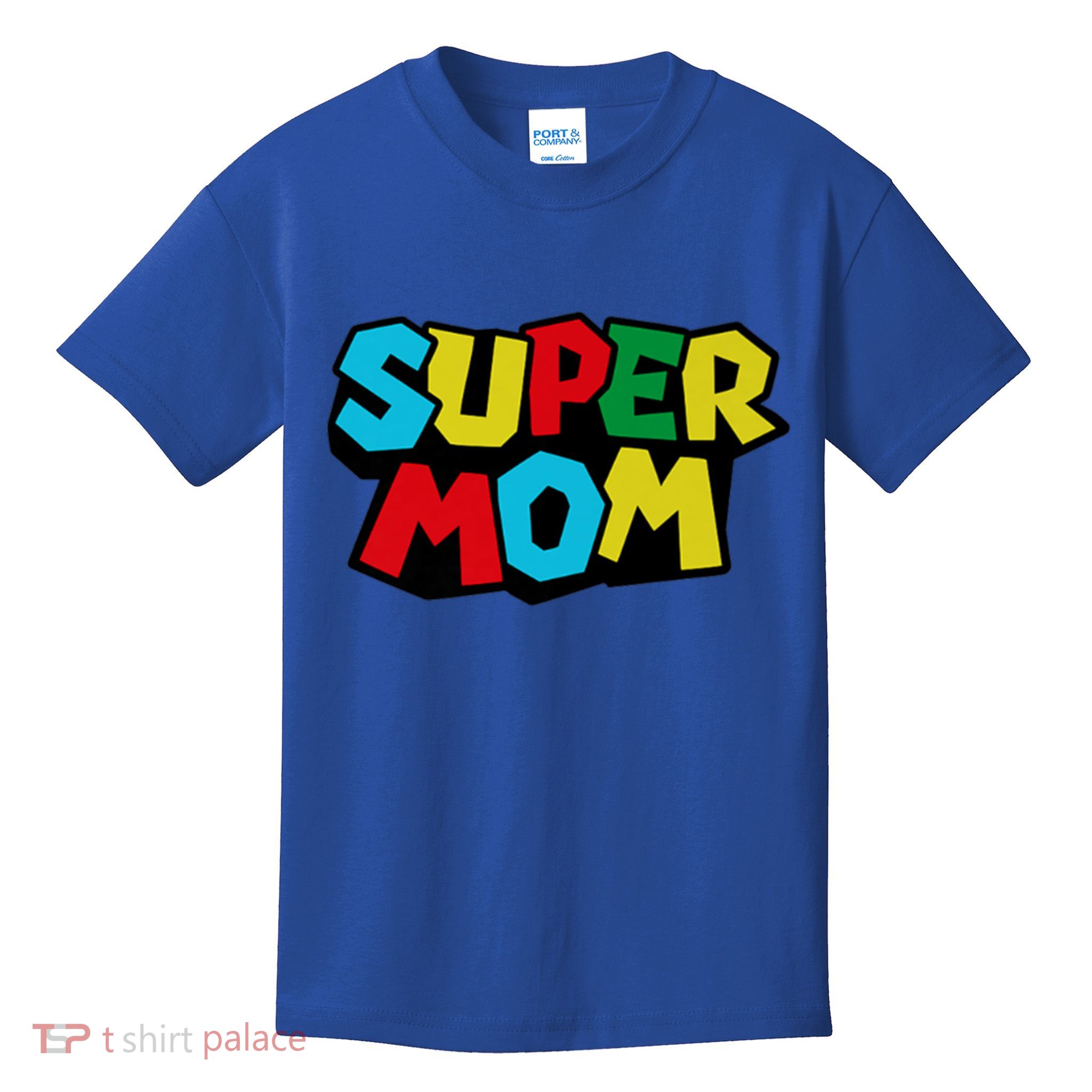 Super Mom Mommio Mommy Funny Color Kids T-Shirt