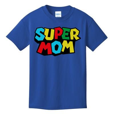 Super Mom Mommio Mommy Funny Color Kids T-Shirt