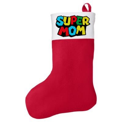 Super Mom Mommio Mommy Funny Color Felt Holiday Christmas Stocking