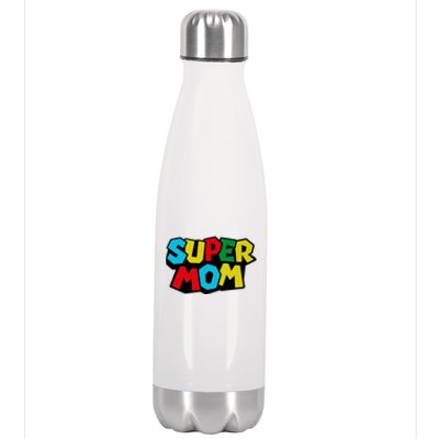 Super Mom Mommio Mommy Funny Color Stainless Steel Insulated Water Bottle